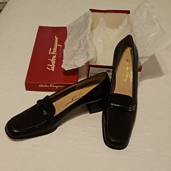 Salvatore Ferragamo Confetto women's shoes size 10 AA - Picture 6 of 11